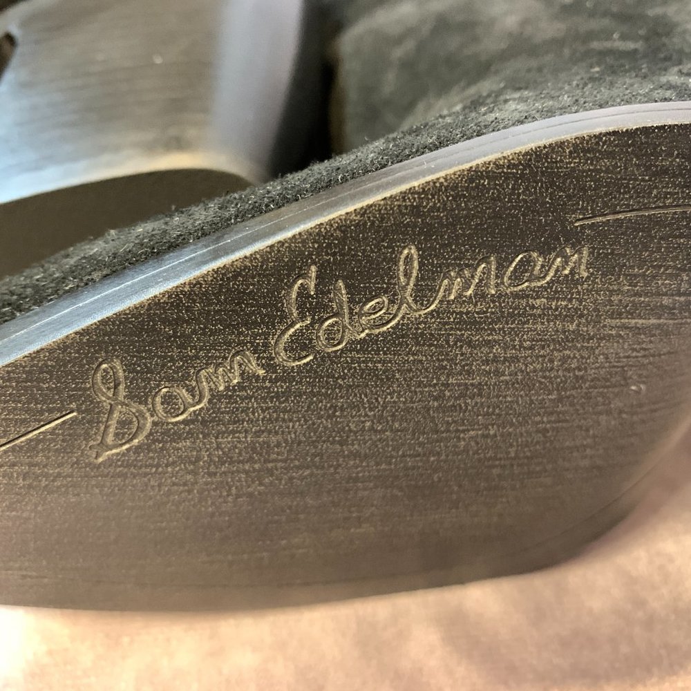 SAM EDELMAN NEW ANNABEL BLACK SUEDE BOOTS, NEW IN REPLACEMENT BOX - Picture 9 of 10